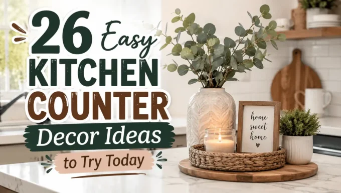 26 Easy Kitchen Counter Decor Ideas to Try Today
