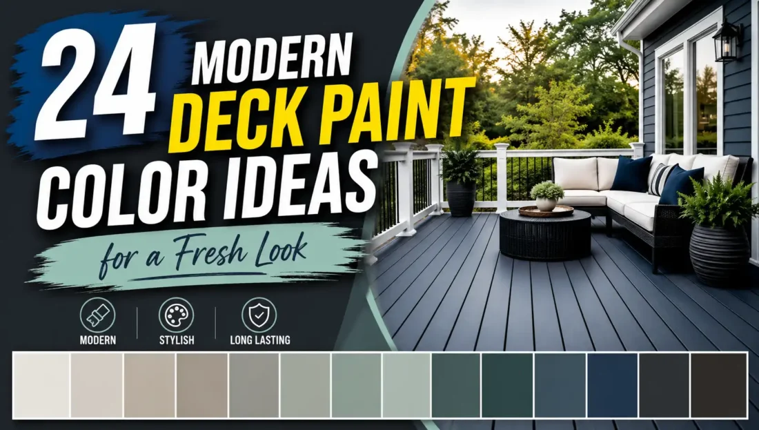 24 Modern Deck Paint Color Ideas for a Fresh Look