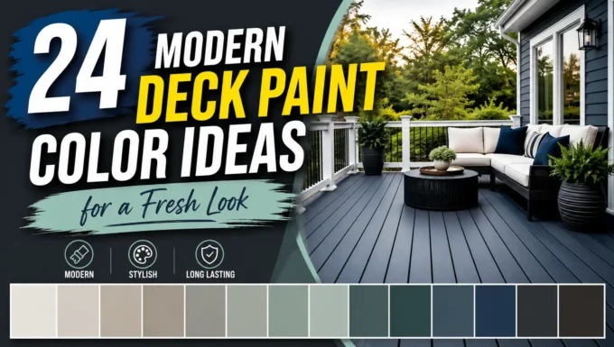 24 Modern Deck Paint Color Ideas for a Fresh Look