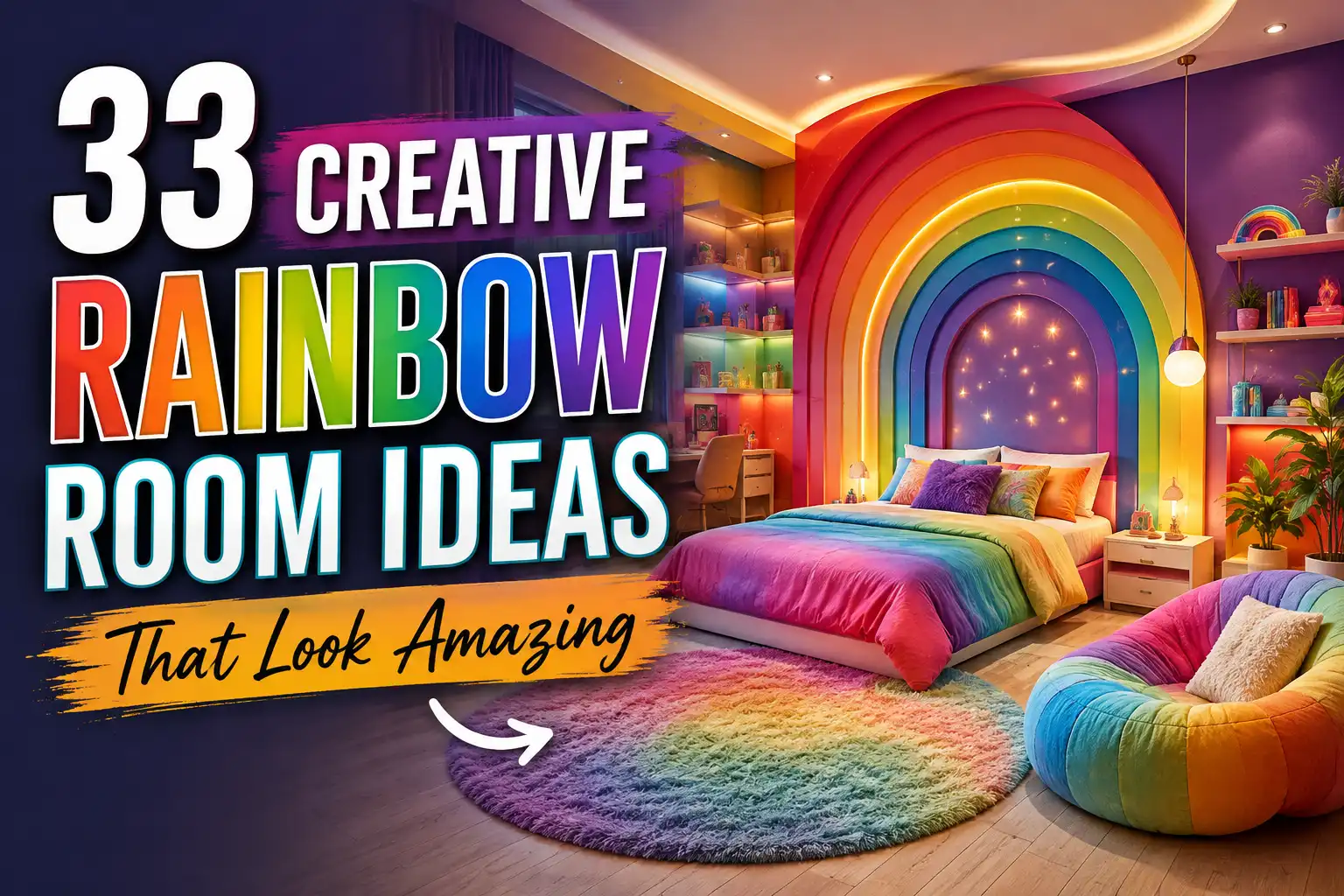 33 Creative Rainbow Room Ideas That Look Amazing