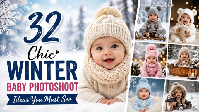 32 Chic Winter Baby Photoshoot Ideas You Must See