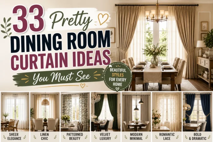 33 Pretty Dining Room Curtain Ideas You Must See