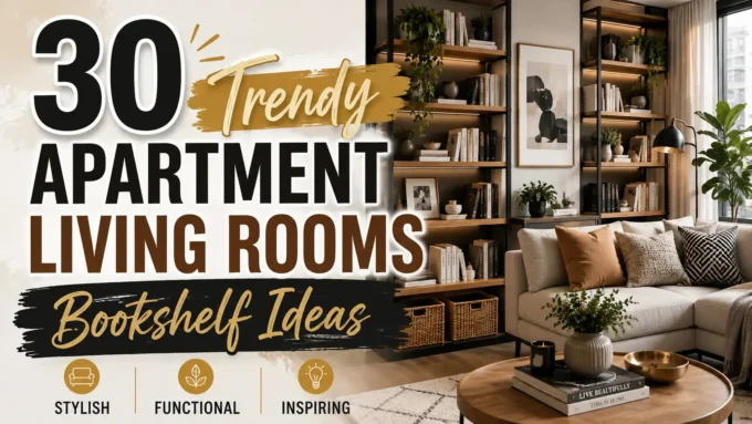 Apartment Living Rooms Bookshelf Ideas