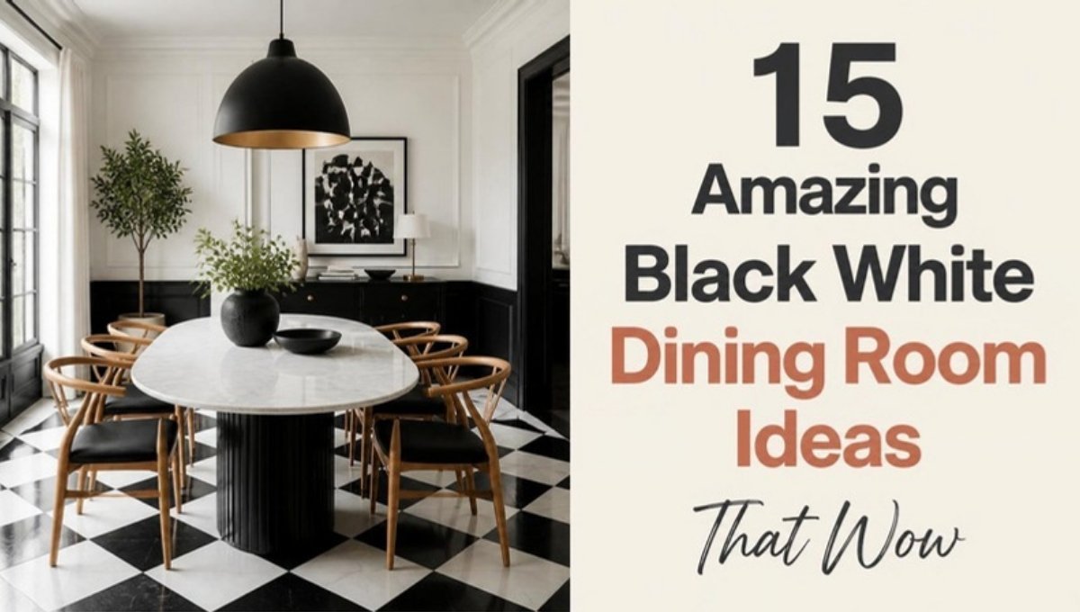 Black White Dining Room Ideas