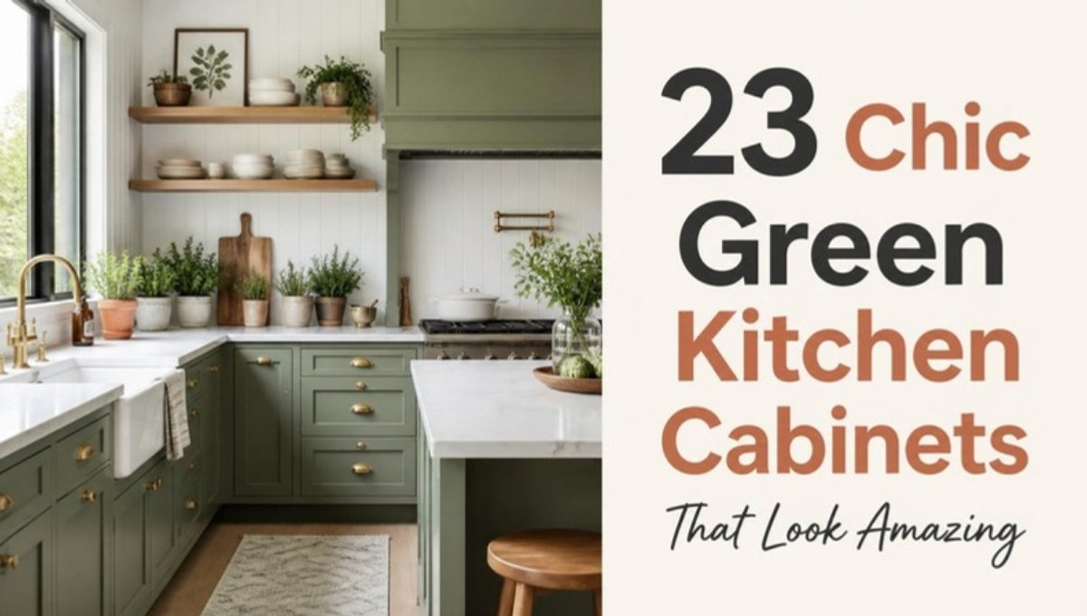 Green Kitchen Cabinets