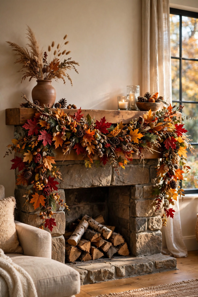 1. Drape a Full Leaf Garland