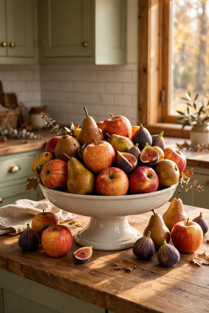 2. Display a Bowl of Seasonal Fruit