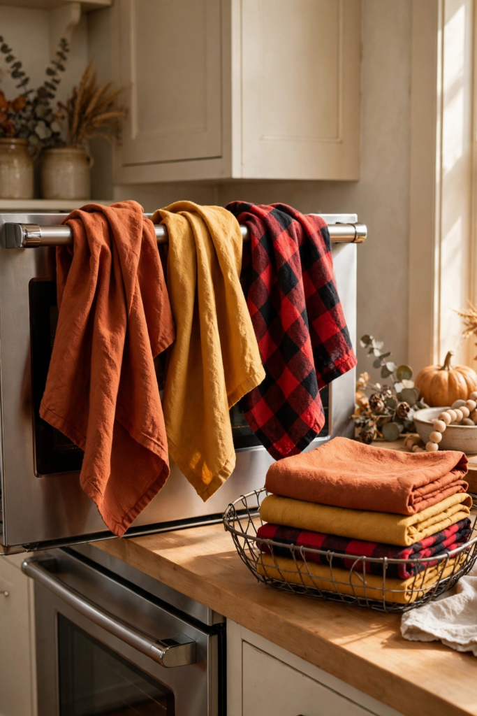 3. Swap In Autumn Dish Towels