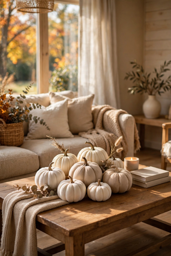 3. Style a Neutral Pumpkin Display