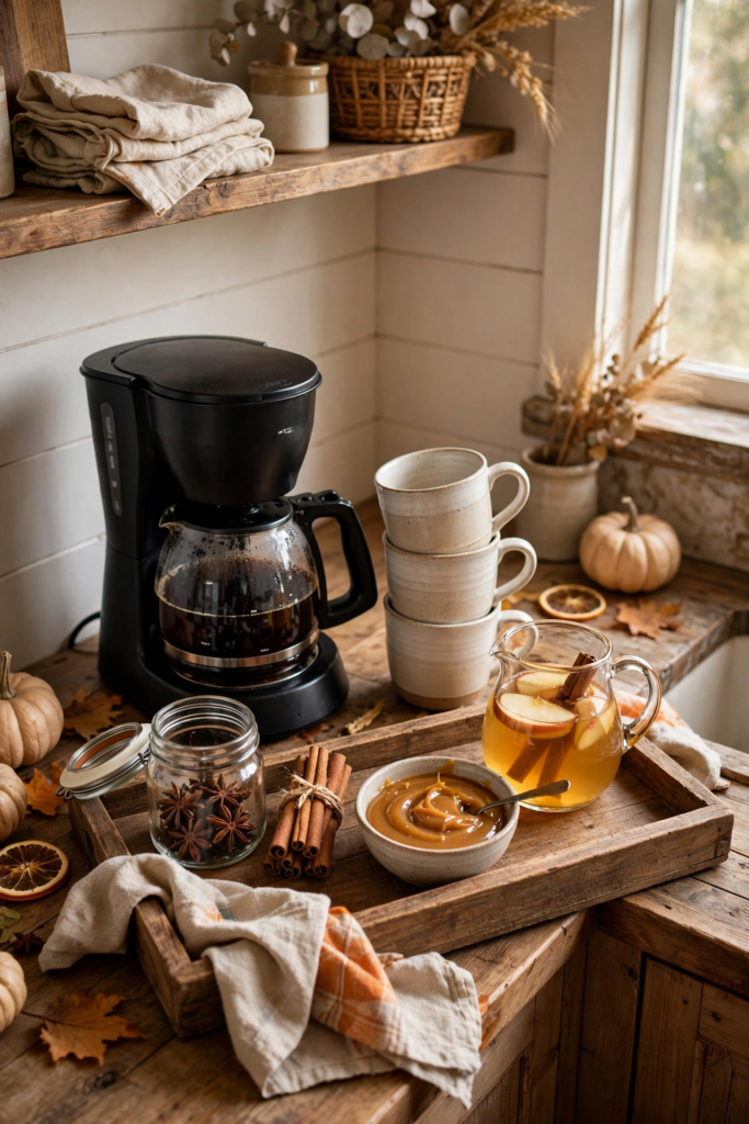 7. Create a Cider or Coffee Station