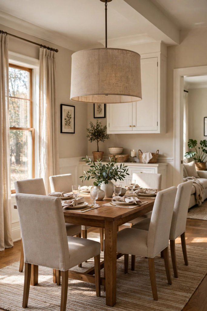 8. Drum Shade Chandelier