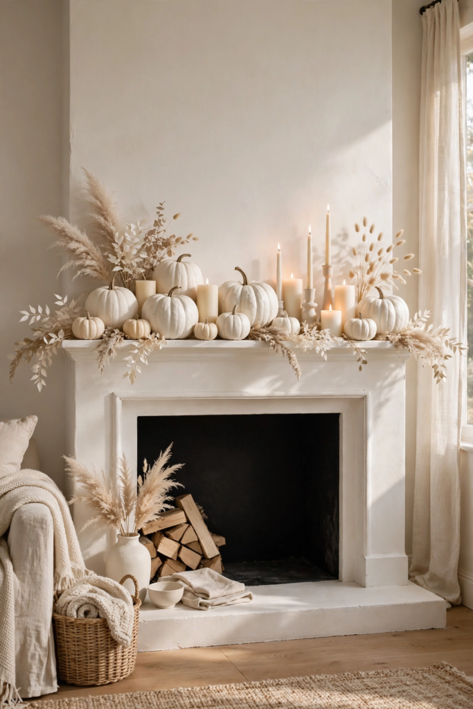 9. Try a Monochrome White Mantle