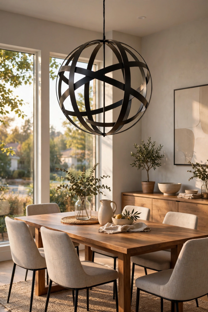 10. Orb Chandelier