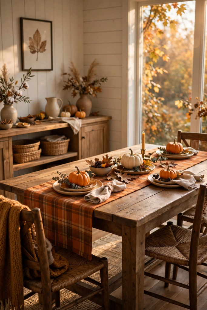 10. Add a Plaid Table Runner