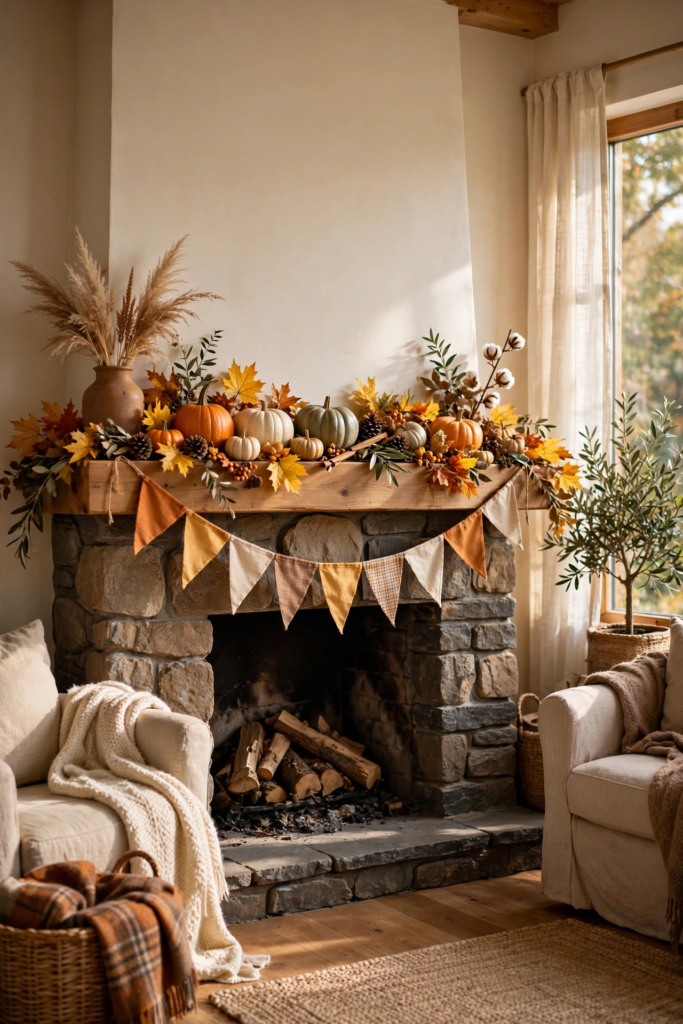13. Hang a Fall Banner or Bunting