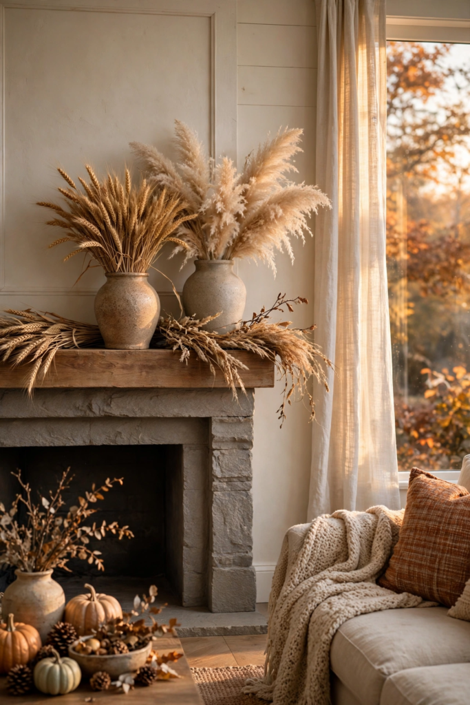 17. Use Wheat and Dried Grass Bundles