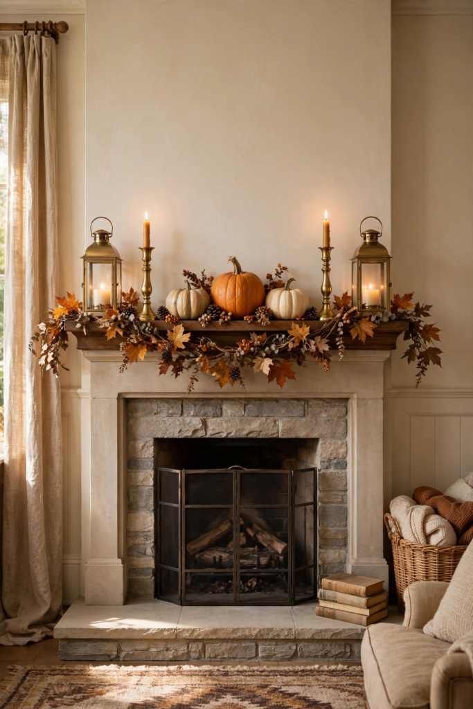 18. Style a Symmetrical Traditional Mantle