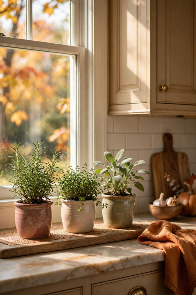 20. Add Fresh Herbs in Pots