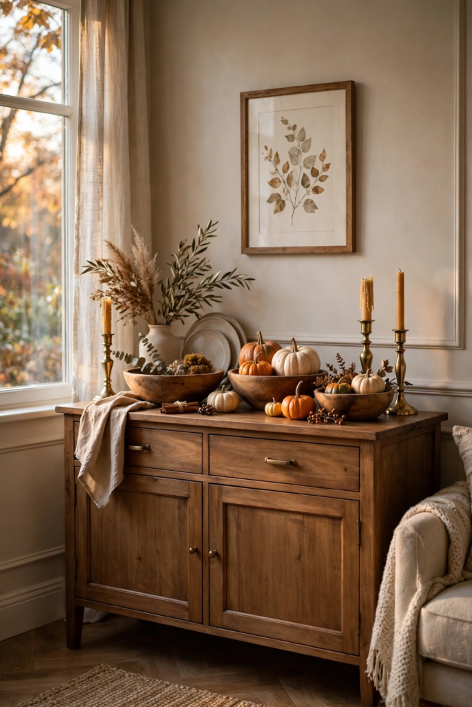 22. Add Wooden and Brass Accents