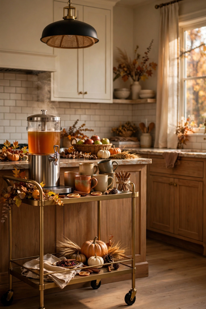 23. Create a Hot Cider or Coffee Bar